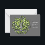 Lime Elegant Rustic Luxe Bröllop Träd Rådkort<br><div class="desc">Vad är ert råd för en lång tid och lycklig giftermål? På ena sidan och Bride och Groom's Namn på andra sidan med bröllop date and elegant Grönt Träd för Forest Bröllop #Swirly Träd #Business #Card #forest #Bröllop #ForestWedv Du väljer Background Färg från nästan 200 färger Lime och Brown Träd...</div>