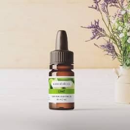 Lime Essential Oils Fragrance Flaska-etikett Klistermärken