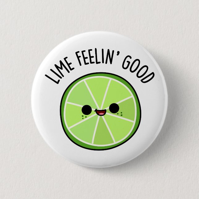 Lime Feeling Bra Funny Citrus Lime Pun Knapp (Framsida)