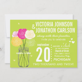 Lime Foto Ranunculus Ros ModernTypografi Inbjudningar