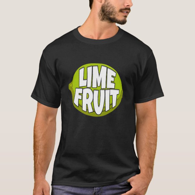 Lime Fruit Citrus Lime Barista T Shirt (Framsida)
