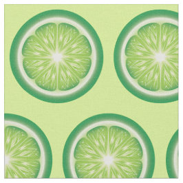 Lime Frukt Skivor Mönster Tyg