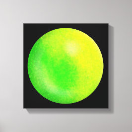 Lime Galaxy Orb - Kanvastryck av kalk och neon-Grö