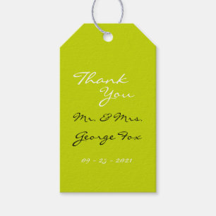 Lime Gift-Märkre Presentetikett