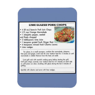 Lime Glazed Gris Chops Magnet