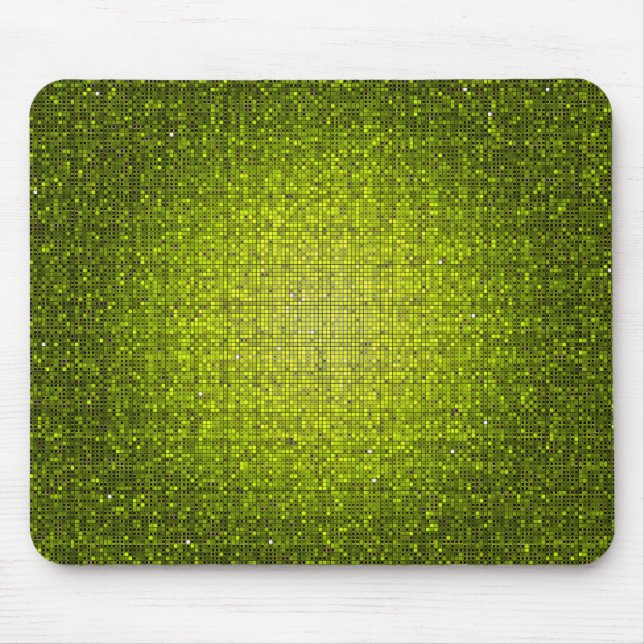 Lime Glitter Sequin Disco Personlig Mousepad Musmatta (Framsidan)