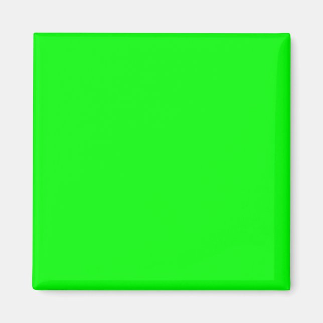 Lime Green 00FF00 Färg - med möjlighet att lägga t Magnet (Framsidan)