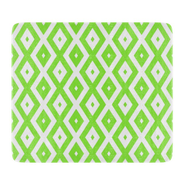 Lime green and white diamond pattern (Framsidan)