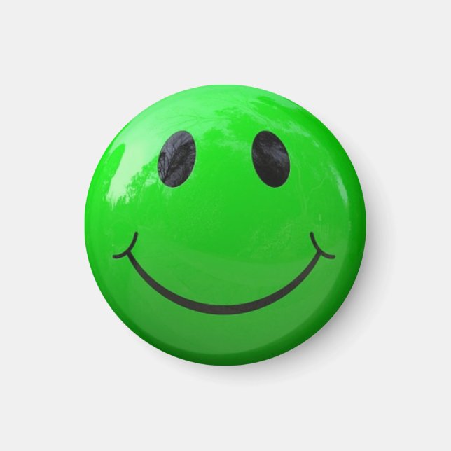 Lime Green Ansikte Locker Magnets Magnet (Framsidan)