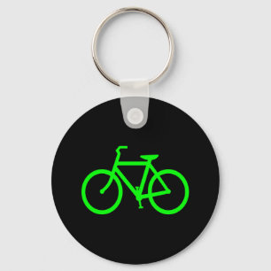 Lime Green Bike Nyckelring