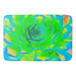 Lime Green Chartreuse Succulent Sedum Rosette Badrumsmatta