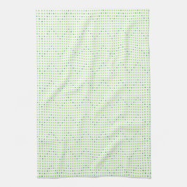 Lime Green Chevron Mönster Dots Kitchen Towels Kökshandduk