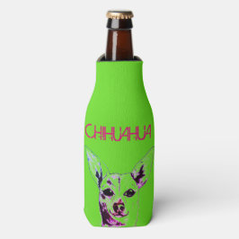 Lime Green Chihuahua Thmet Flaska Cooler