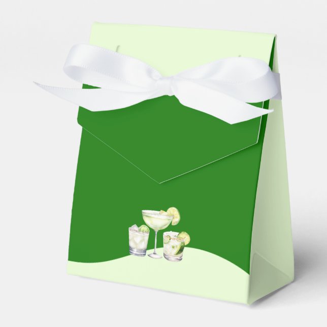 Lime Green Citrus Tequila & Tulum Bachelorette Presentaskar (Framsidan Sidan)