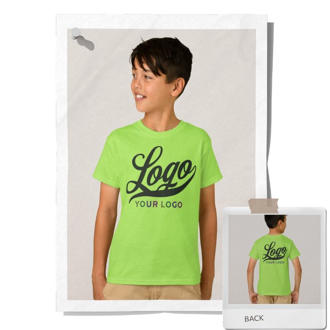 Lime Green Company Logotyp Swag Business Kids Boys T Shirt (Skapare uppladdad)