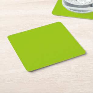 Lime Green Färg anpassar det här! Underlägg Papper Kvadrat