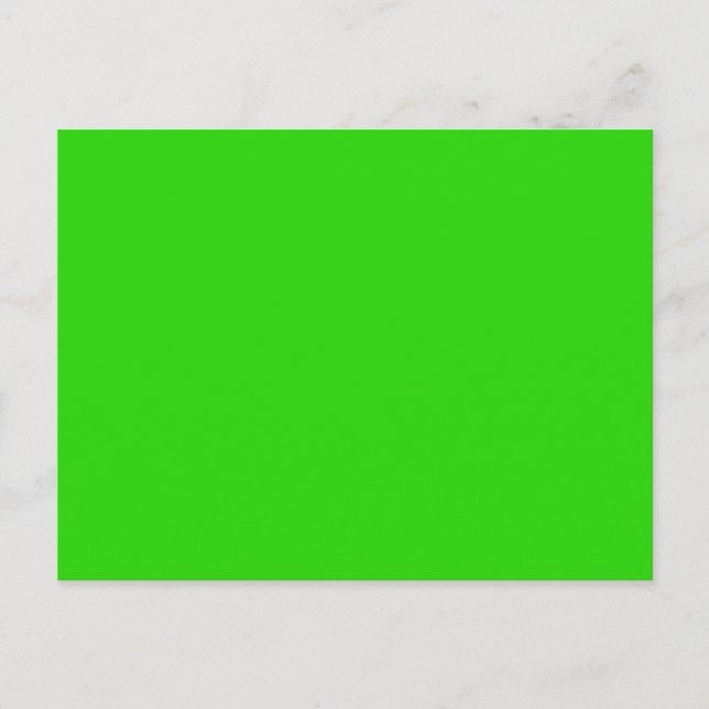 LIME GREEN (fast fruktiga färg) ~ Vykort (Framsida)