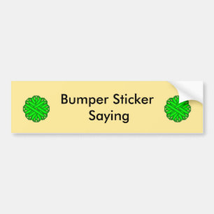 Lime Green Flower Ribbon av Kenneth Yoncich Bildekal