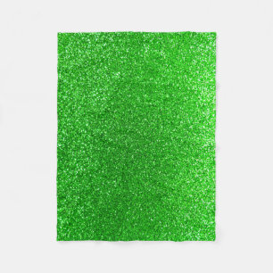 Lime Green glitter Fleecefilt