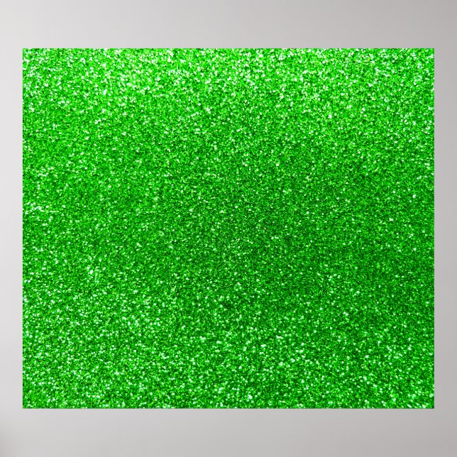 Lime Green glitter Poster (Framsidan)
