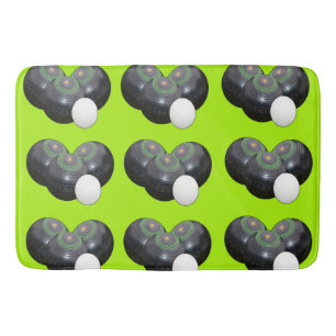 Lime Green Gräsmatta Bowls, Memory Foam Bathmat Badrumsmatta