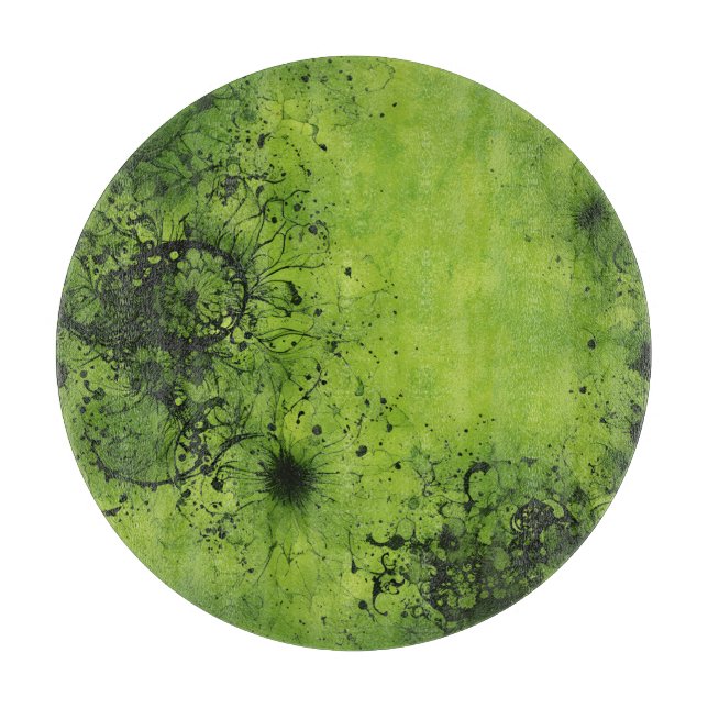 Lime Green Grunge with Black Accents (Framsidan)