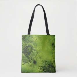 Lime Green Grunge with Black Accents Tygkasse