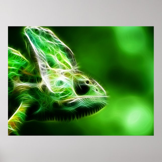 Lime Green Lizard Poster (Framsidan)