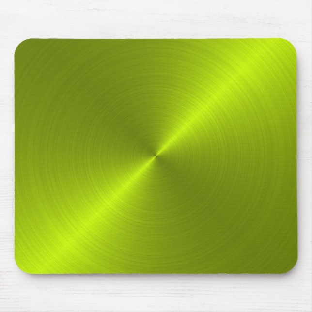 Lime Green Metallic Tittar Mousepad Musmatta (Framsidan)