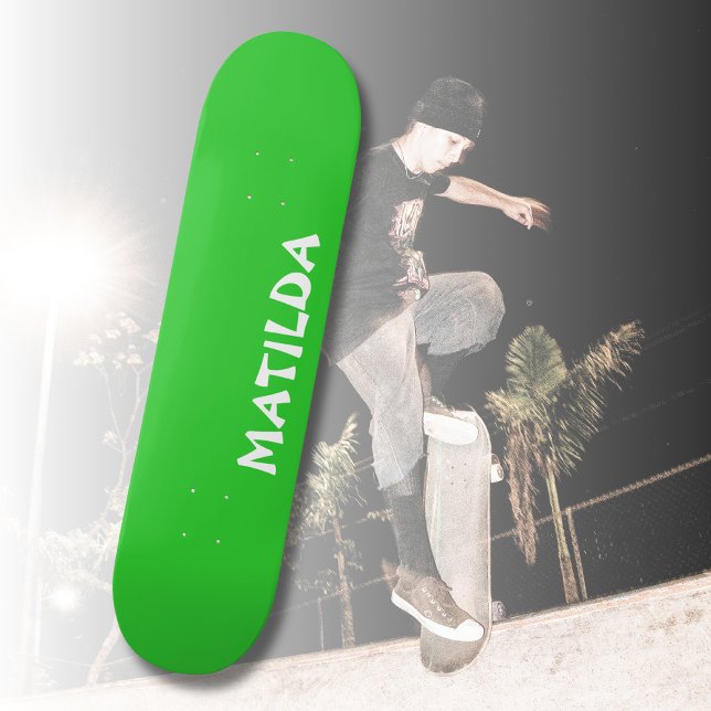 Lime Green Modern Namn | TRENDIG SNYGGT Mini Skateboard Bräda 18,5 Cm (Skapare uppladdad)