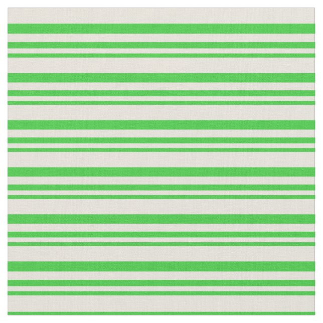 Lime Green och Beige Färgad Mönster Tyg (Närbild)