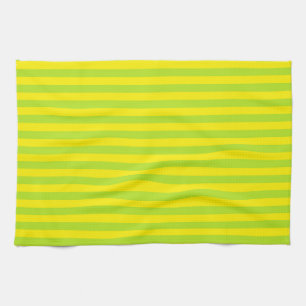 Lime Green och Gult Rand Kökshandduk