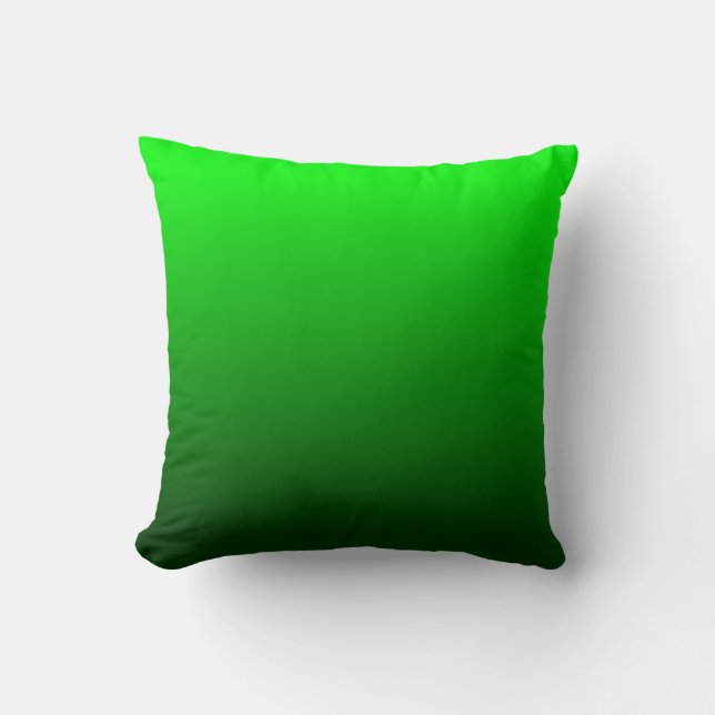 Lime Green Ombre Kudde (Framsida)