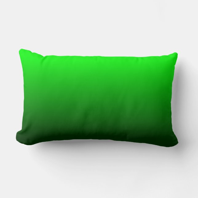 Lime Green Ombre Lumbarkudde (Framsida)