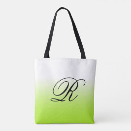 Lime Green Ombre över vilken Färg som helst med Mo Tygkasse