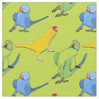 Lime Green Parrot Playful Indian Ringnacke Mönster