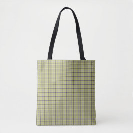 Lime Green Plaid Classic Pattern Retro Tygkasse