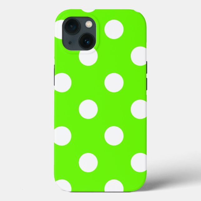 Lime green polka dots (Baksida)