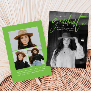 Lime Green Push Script 4 Photo Studenten Meddelande