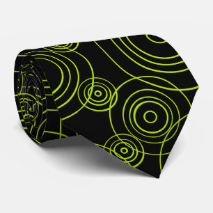 Lime Green Rain Ripples mönster Slips
