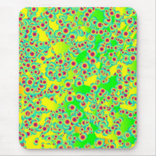 Lime Green Spoted Mousepad Musmatta