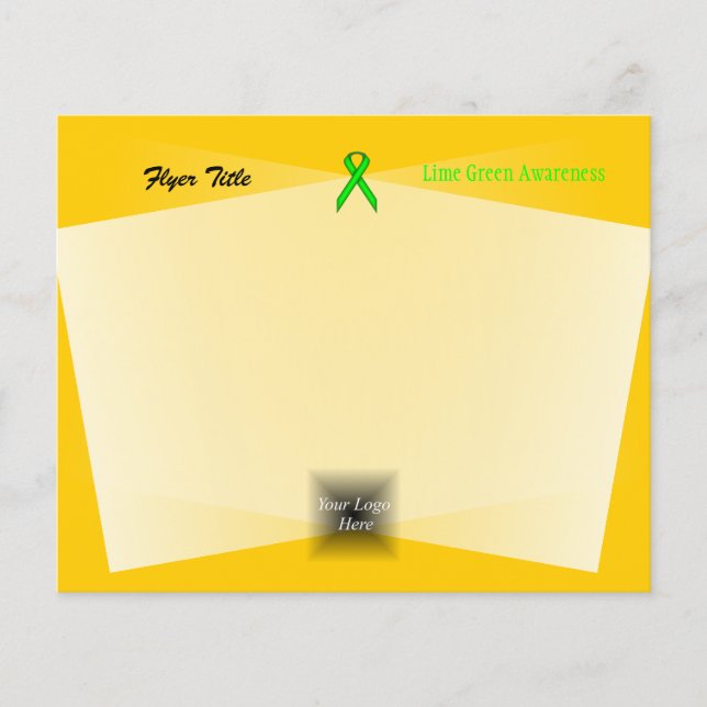 Lime Green Standard Ribbon av Kenneth Yoncich Flygblad (Framsidan)