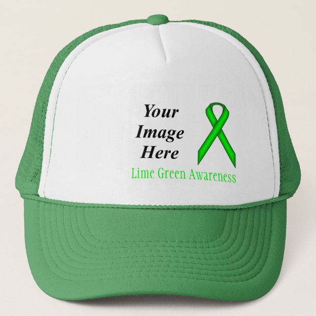 Lime Green Standard Ribbon av Kenneth Yoncich Truckerkeps (Framsida)