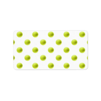 Lime Green Tennis Bollar Background Boll Adressetikett