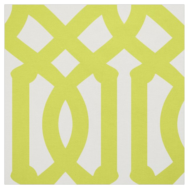 Lime Green Trellis Large  Tyg (Provkarta)