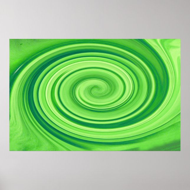 Lime Green Whirlpool Poster (Framsidan)