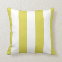 Lime Green & White Awning Rand Decorative