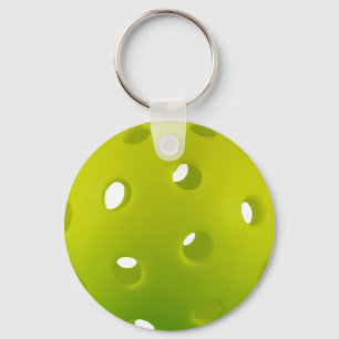 Lime grön riktig pickleball klassisk nyckelring