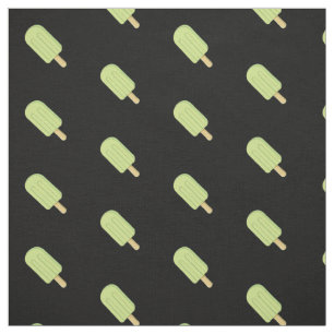 Lime Ice Cream Stick Mönster Tyg