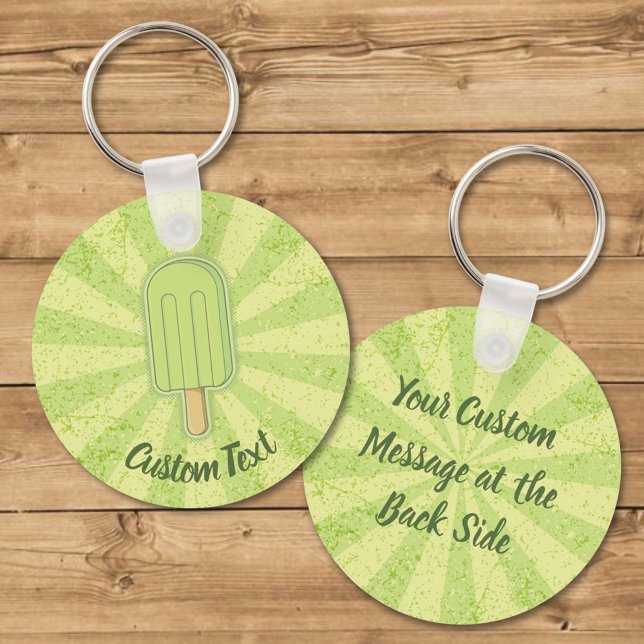 Lime Ice Cream Stick-nyckelkedja Nyckelring (Skapare uppladdad)